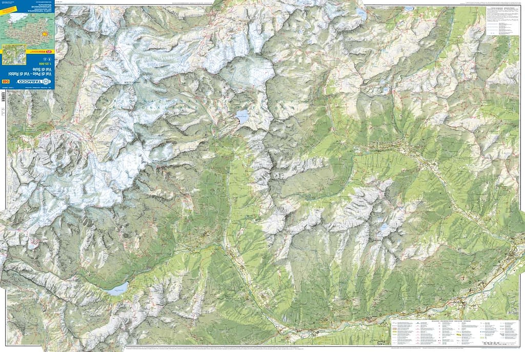Cartina della Val di Sole